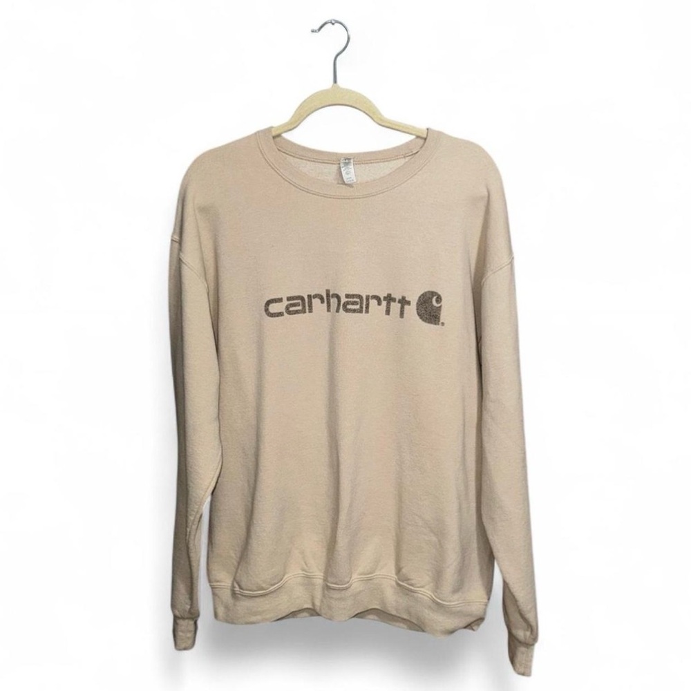 Carhartt WIP Women’s Cream Casual Loungewear Crewneck Sweatshirt Size Large